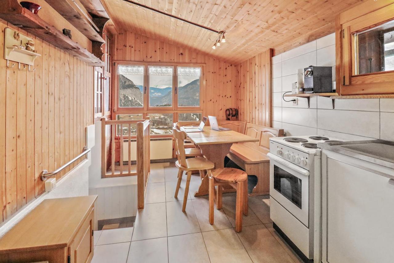 Charmant Chalet Dans La Montagne Proche De Verbier Sembrancher Buitenkant foto