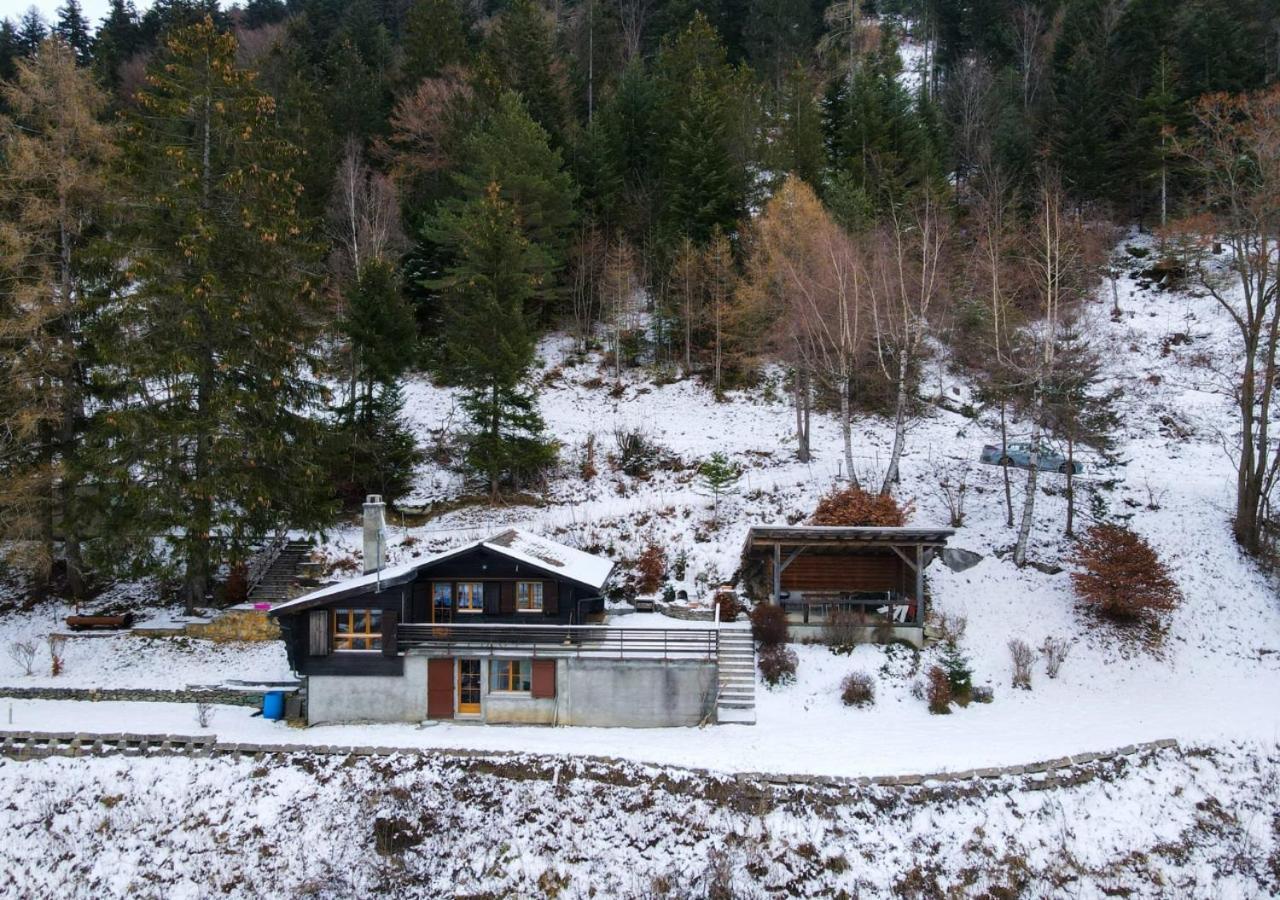 Charmant Chalet Dans La Montagne Proche De Verbier Sembrancher Buitenkant foto