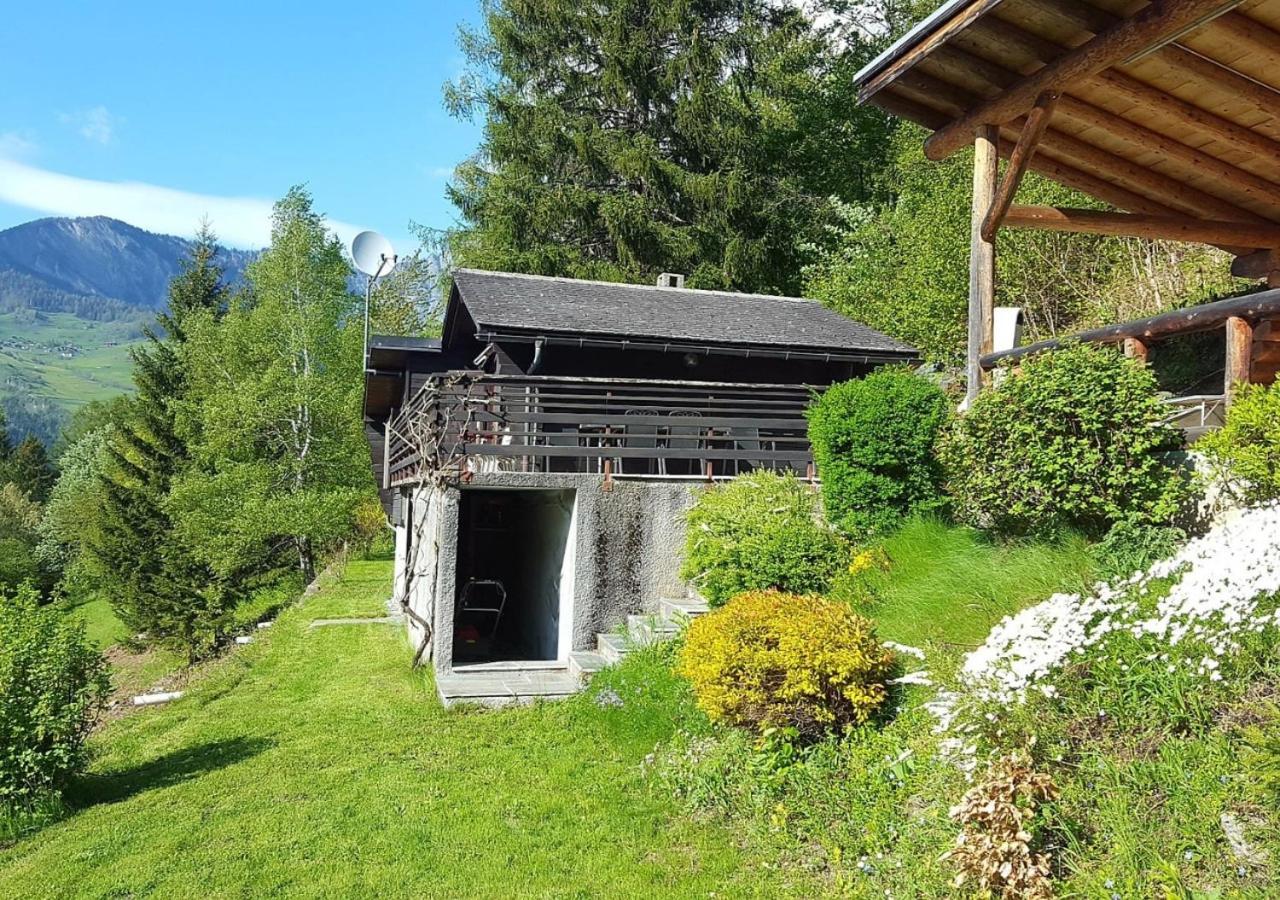 Charmant Chalet Dans La Montagne Proche De Verbier Sembrancher Buitenkant foto